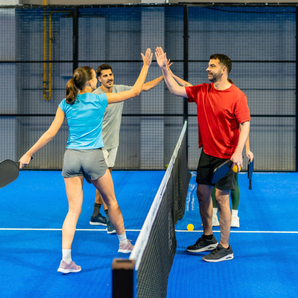 Friends High Five At Pickleball 600X600